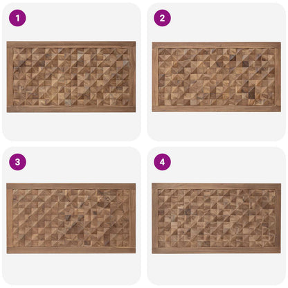 vidaXL Bed Headboard Natural Solid Teak Wood