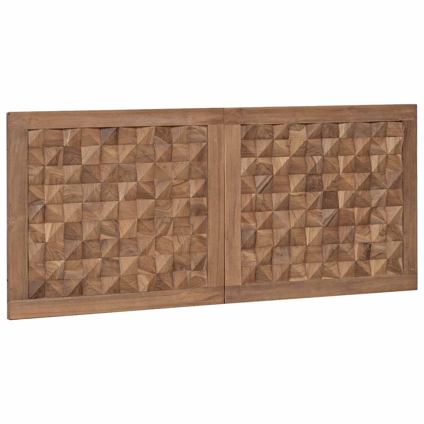 vidaXL Bed Headboard Natural Solid Teak Wood