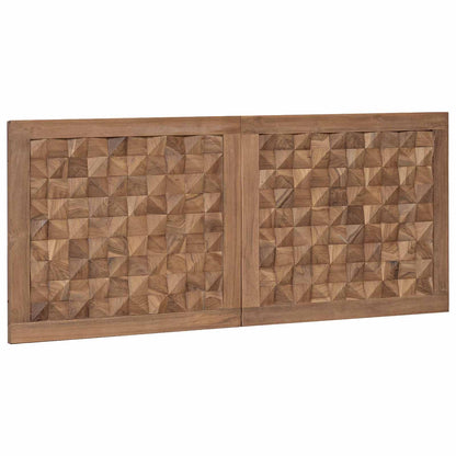 vidaXL Bed Headboard Natural Solid Teak Wood