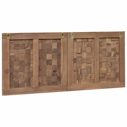vidaXL Bed Headboard Natural Solid Teak Wood