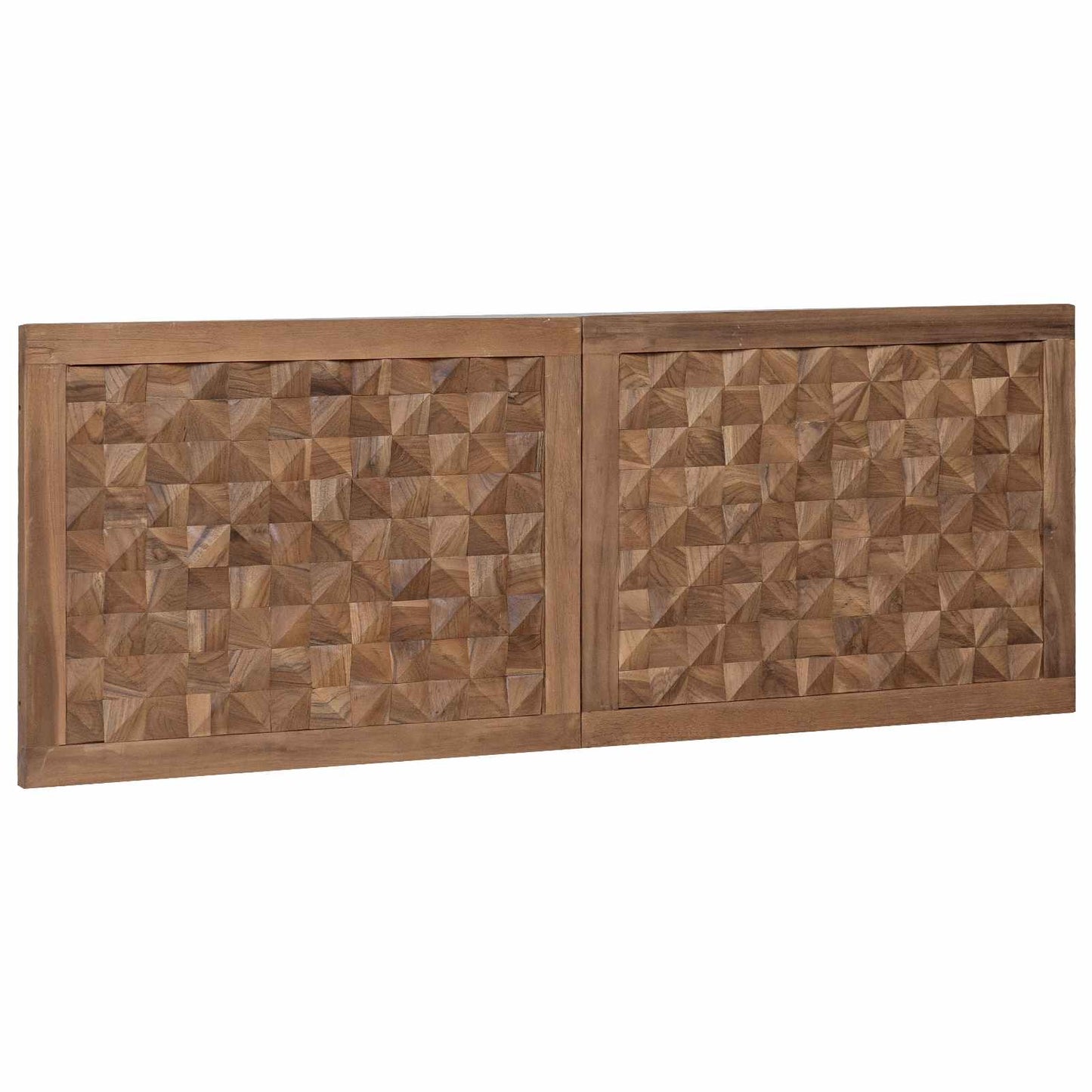 vidaXL Bed Headboard Natural Solid Teak Wood