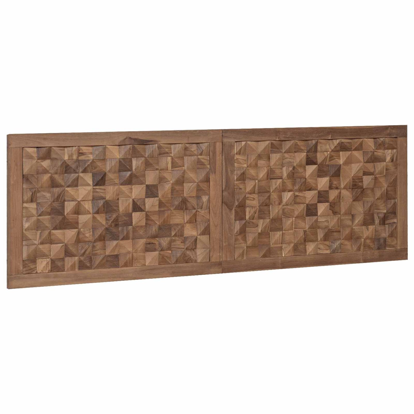 vidaXL Bed Headboard Natural Solid Teak Wood