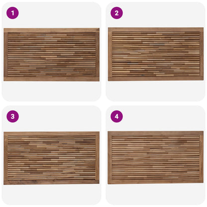 vidaXL Bed Headboard Natural Solid Teak Wood