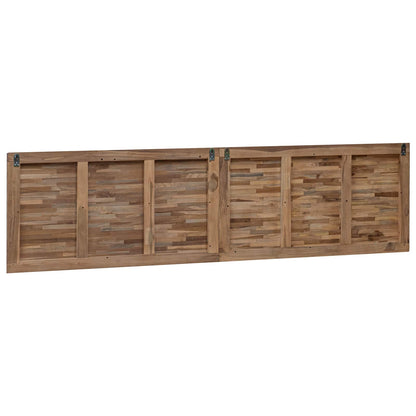 vidaXL Bed Headboard Natural Solid Teak Wood