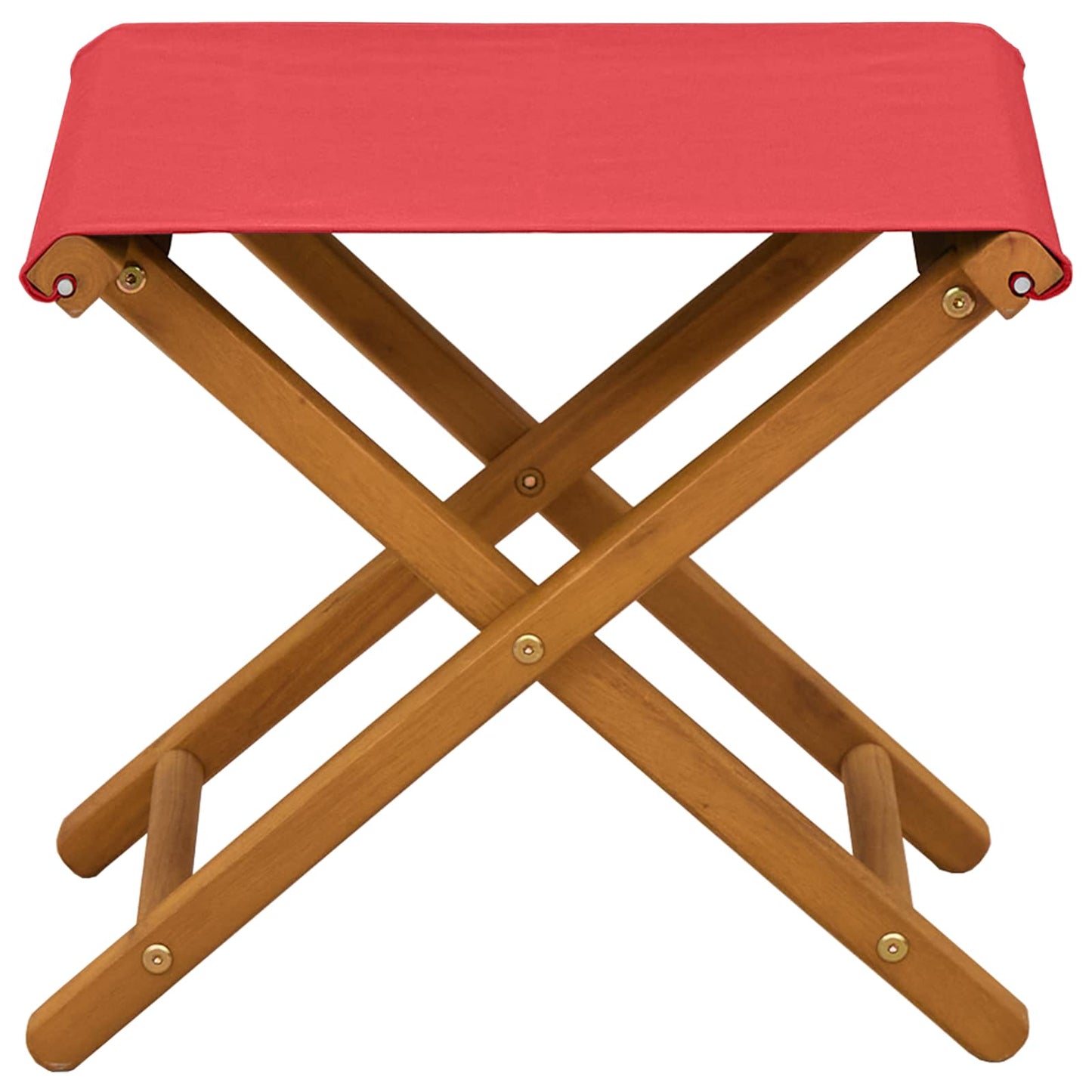 vidaXL Deck Chair 2 pcs Solid Eucalyptus Wood Red
