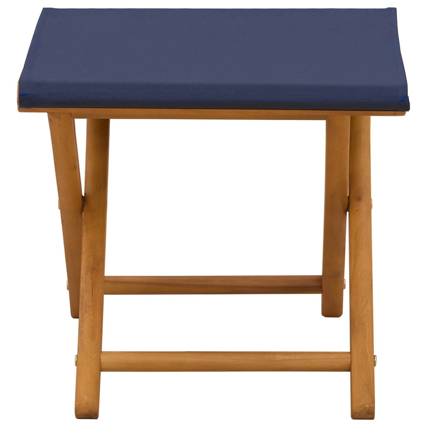 vidaXL Deck Chair 2 pcs Solid Eucalyptus Wood Blue