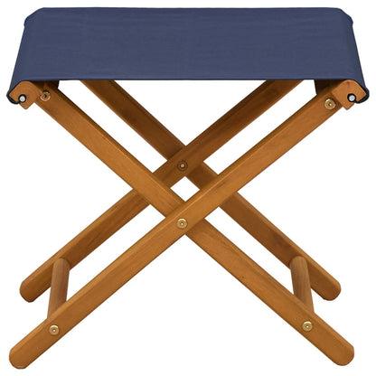 vidaXL Deck Chair 2 pcs Solid Eucalyptus Wood Blue