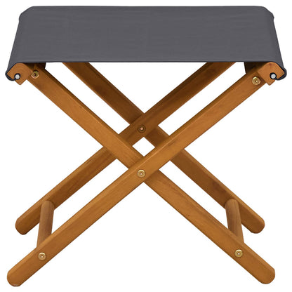 vidaXL Deck Chair 2 pcs Solid Eucalyptus Wood Grey