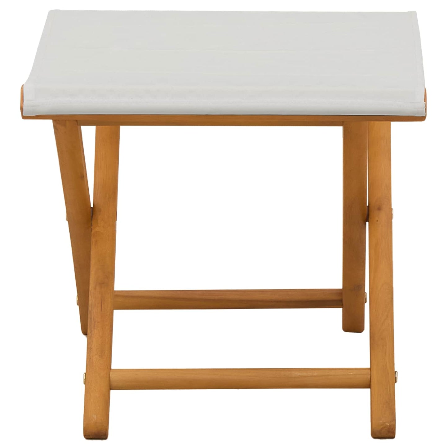 vidaXL Deck Chair 2 pcs Solid Eucalyptus Wood Cream
