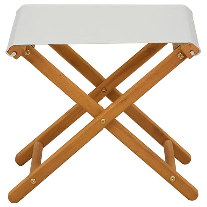vidaXL Deck Chair 2 pcs Solid Eucalyptus Wood Cream