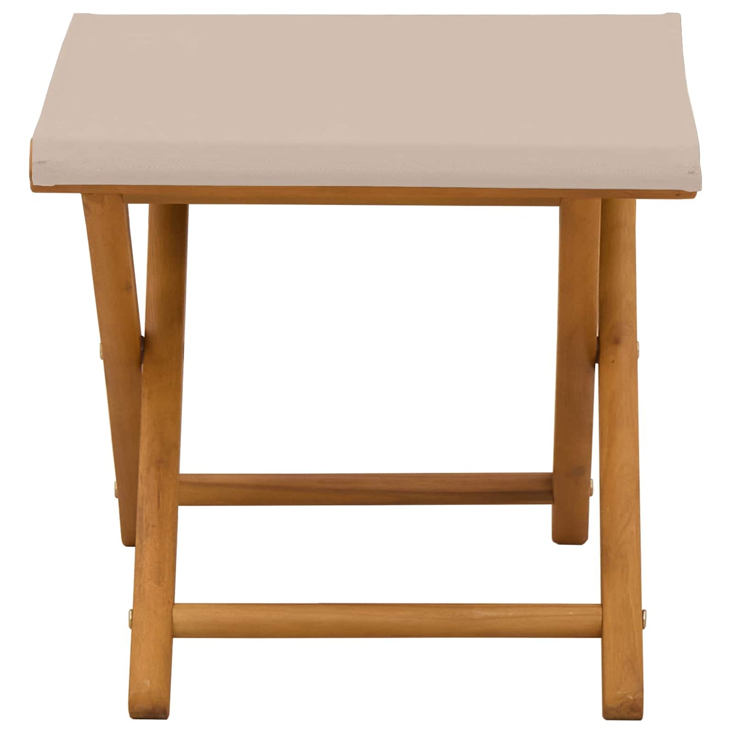 vidaXL Deck Chair 2 pcs Solid Eucalyptus Wood Beige