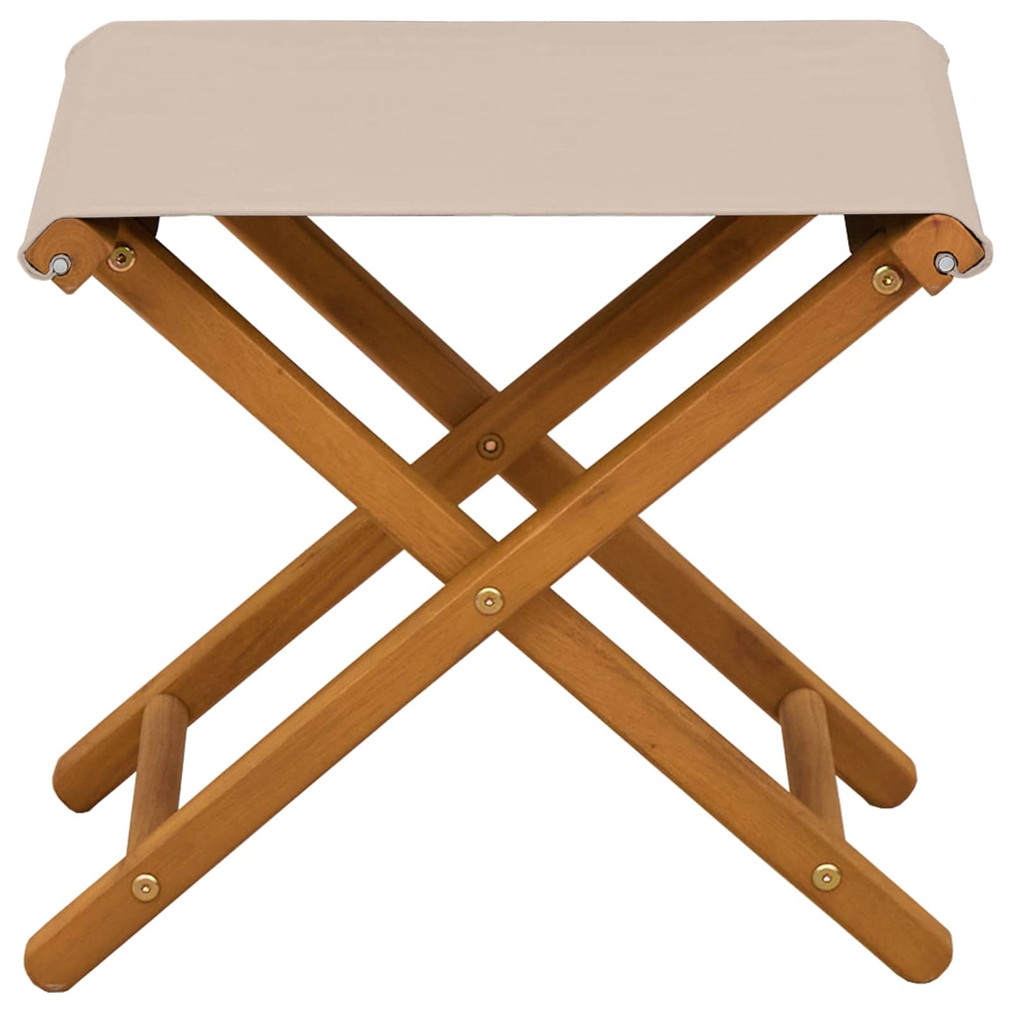 vidaXL Deck Chair 2 pcs Solid Eucalyptus Wood Beige