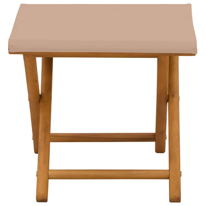 vidaXL Deck Chair 2 pcs Solid Eucalyptus Wood Taupe
