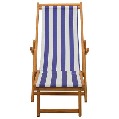 vidaXL Folding Sun Lounger 3 Position Solid Eucalyptus Wood