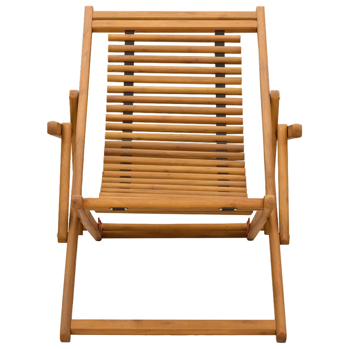 vidaXL Deck Chair 3 Position Solid Eucalyptus Wood Natural