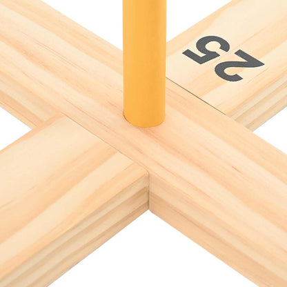 vidaXL Ring Toss Game Set Multicolour 41 x 41 x 16 cm Solid Pine Wood