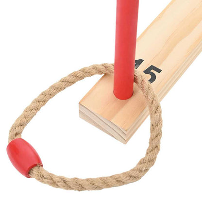 vidaXL Ring Toss Game Set Multicolour 41 x 41 x 16 cm Solid Pine Wood