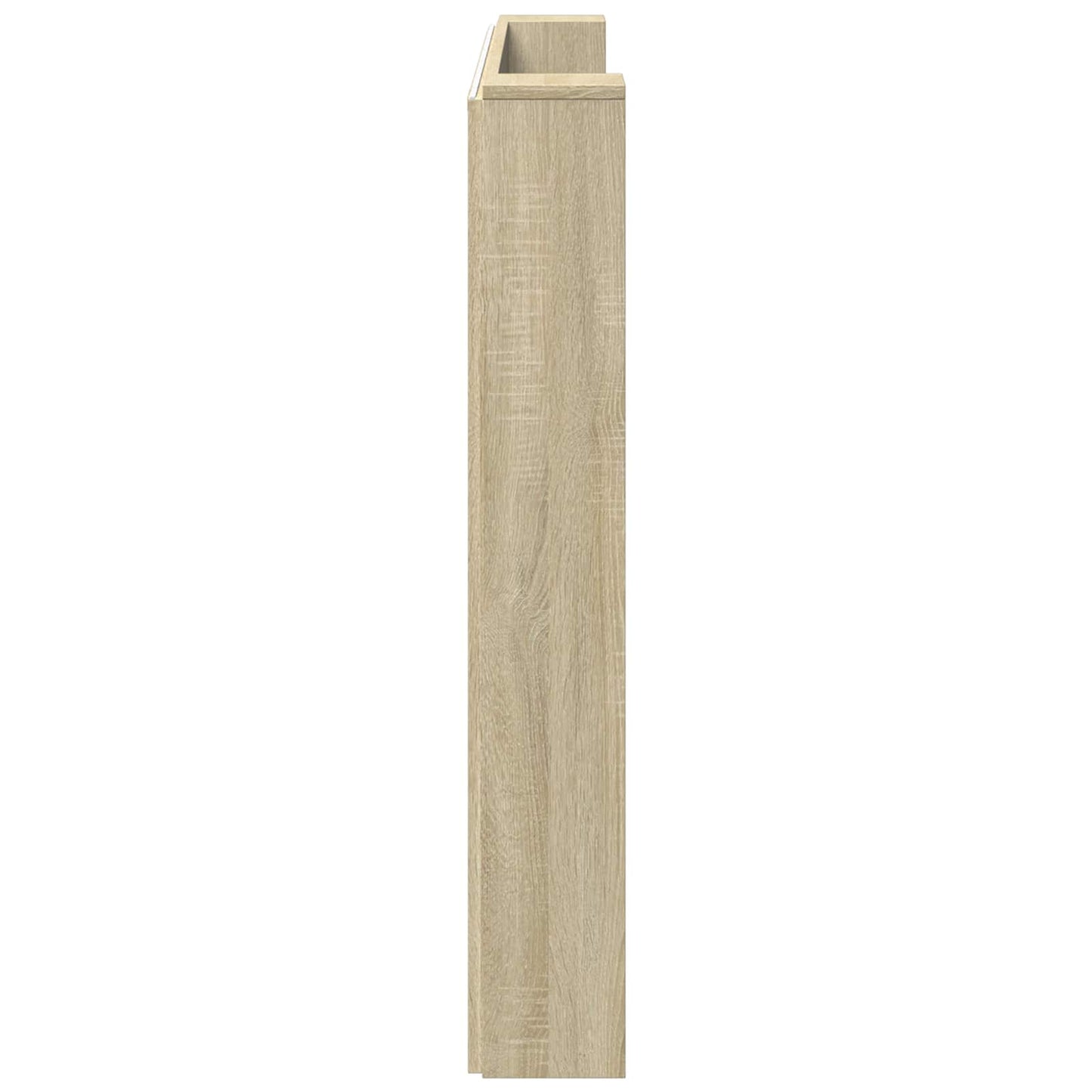 vidaXL Storage Headboard with LED Sonoma Oak Engineered Wood
