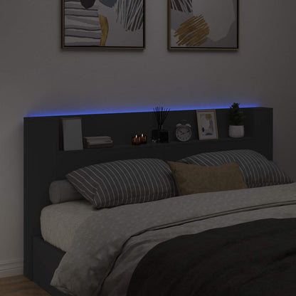 vidaXL Headboard Black 200 x 16.5 x 103.5 cm Engineered Wood