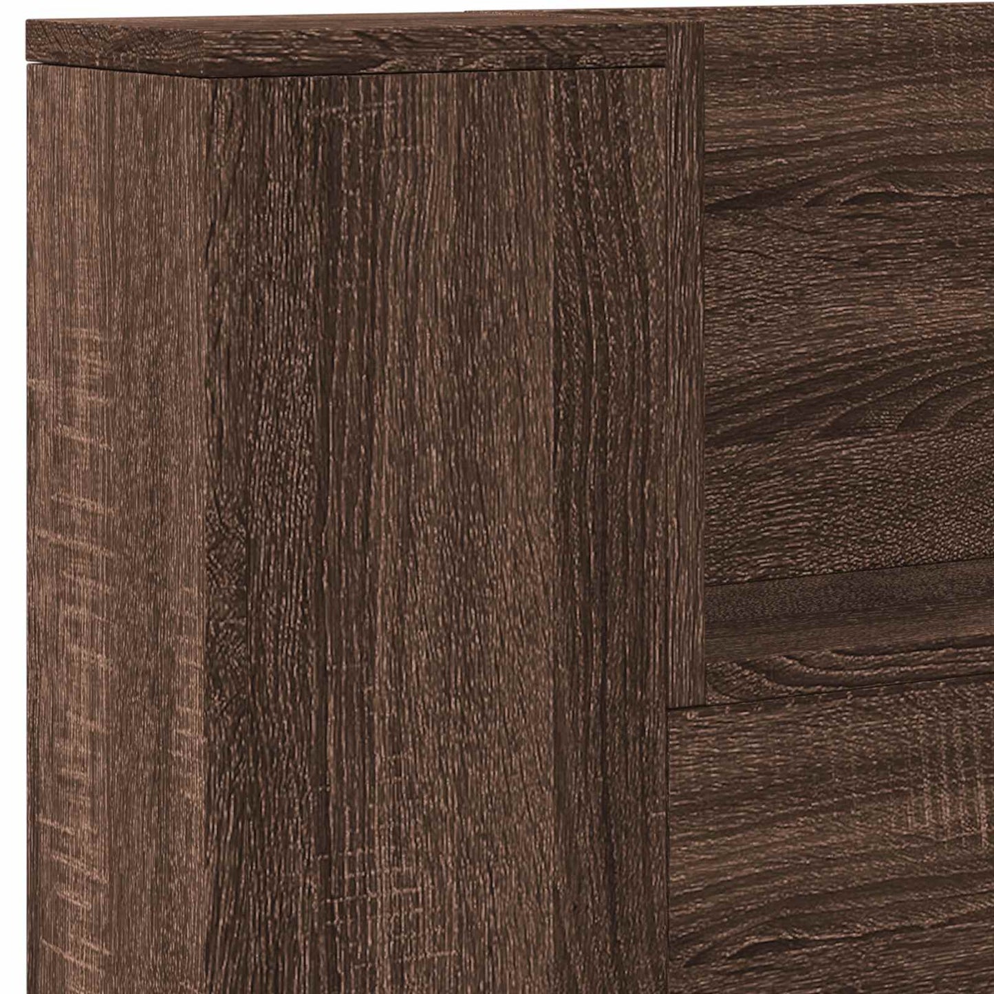 vidaXL Headboard Brown Oak 200 x 16.5 x 103.5 cm Engineered Wood