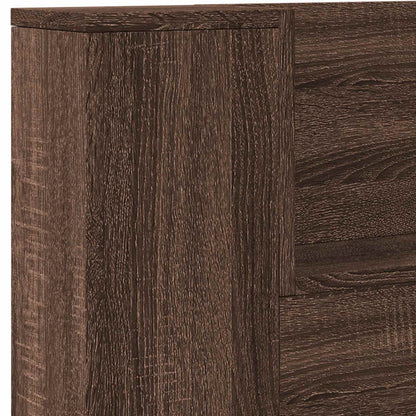 vidaXL Headboard Brown Oak 200 x 16.5 x 103.5 cm Engineered Wood