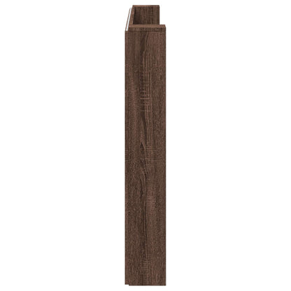 vidaXL Headboard Brown Oak 200 x 16.5 x 103.5 cm Engineered Wood