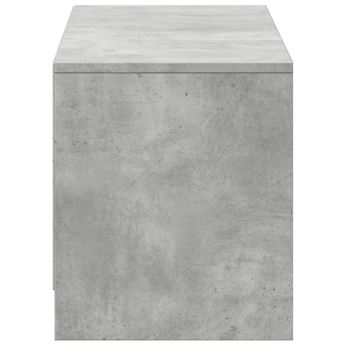 vidaXL TV Cabinet with LED 140x34x40 cm Concrete Grey Engineered Wood