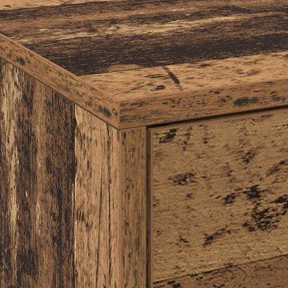 vidaXL TV Cabinet with LED Old Wood 140 x 34 x 40 cm Engineered Wood