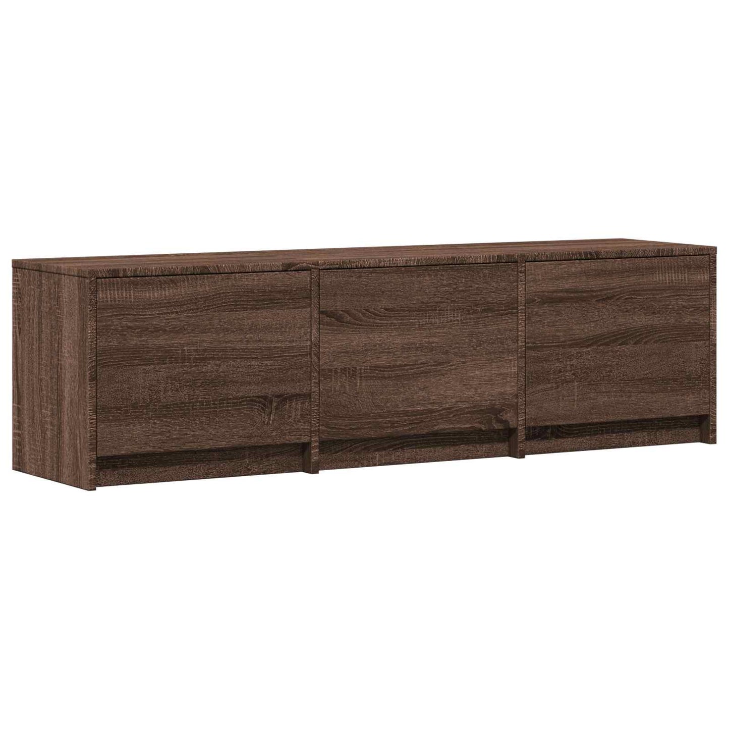 vidaXL TV Cabinet with LED 140 x 34 x 40 cm Brown Oak Engineered Wood