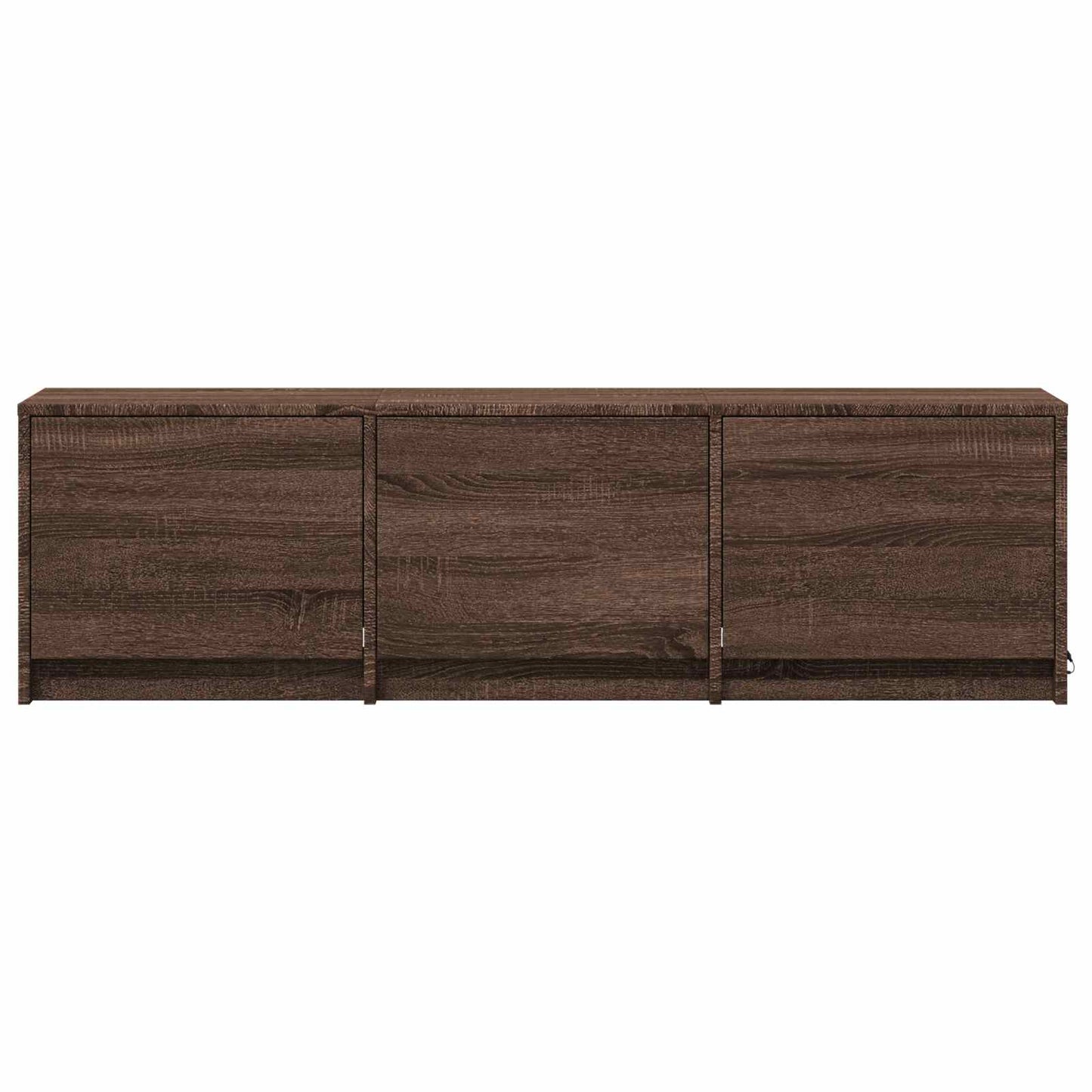 vidaXL TV Cabinet with LED 140 x 34 x 40 cm Brown Oak Engineered Wood