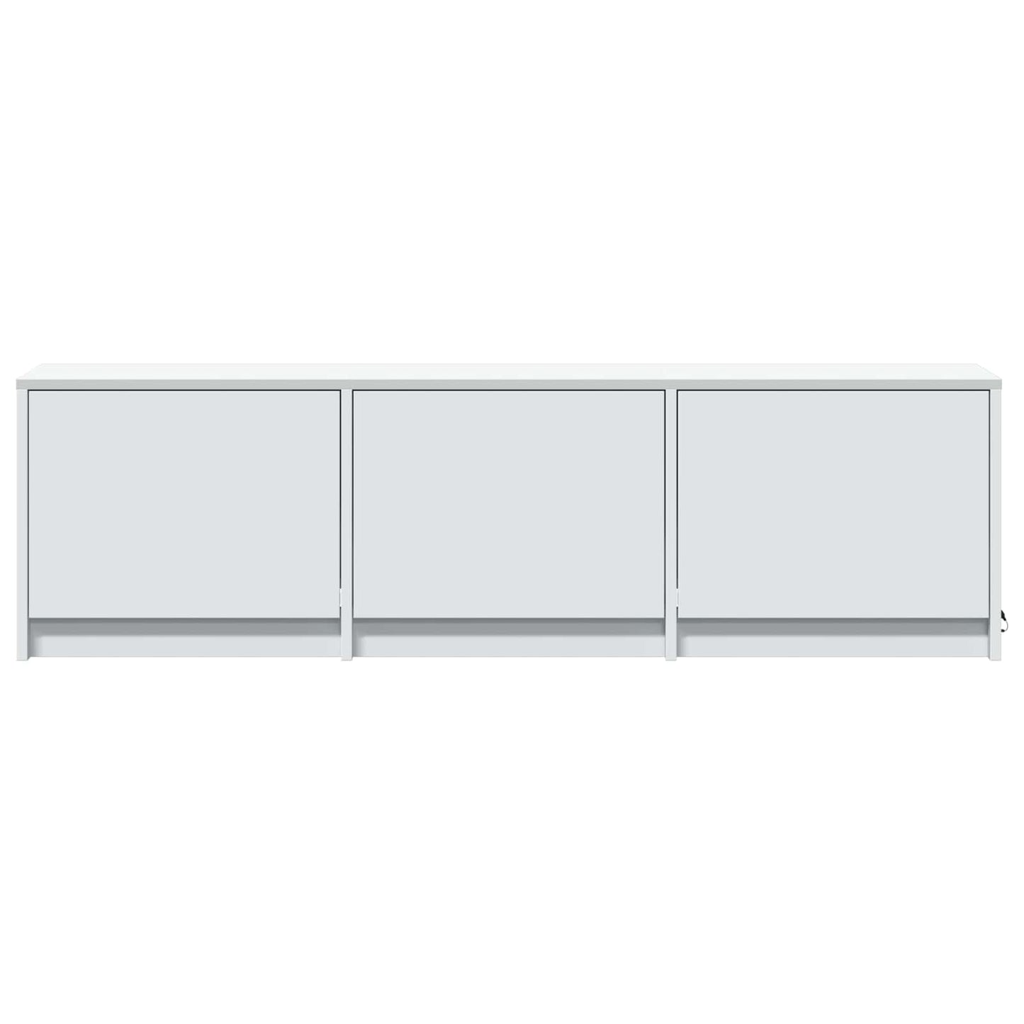 vidaXL TV Cabinet with LED White 140 x 34 x 40 cm Engineered Wood
