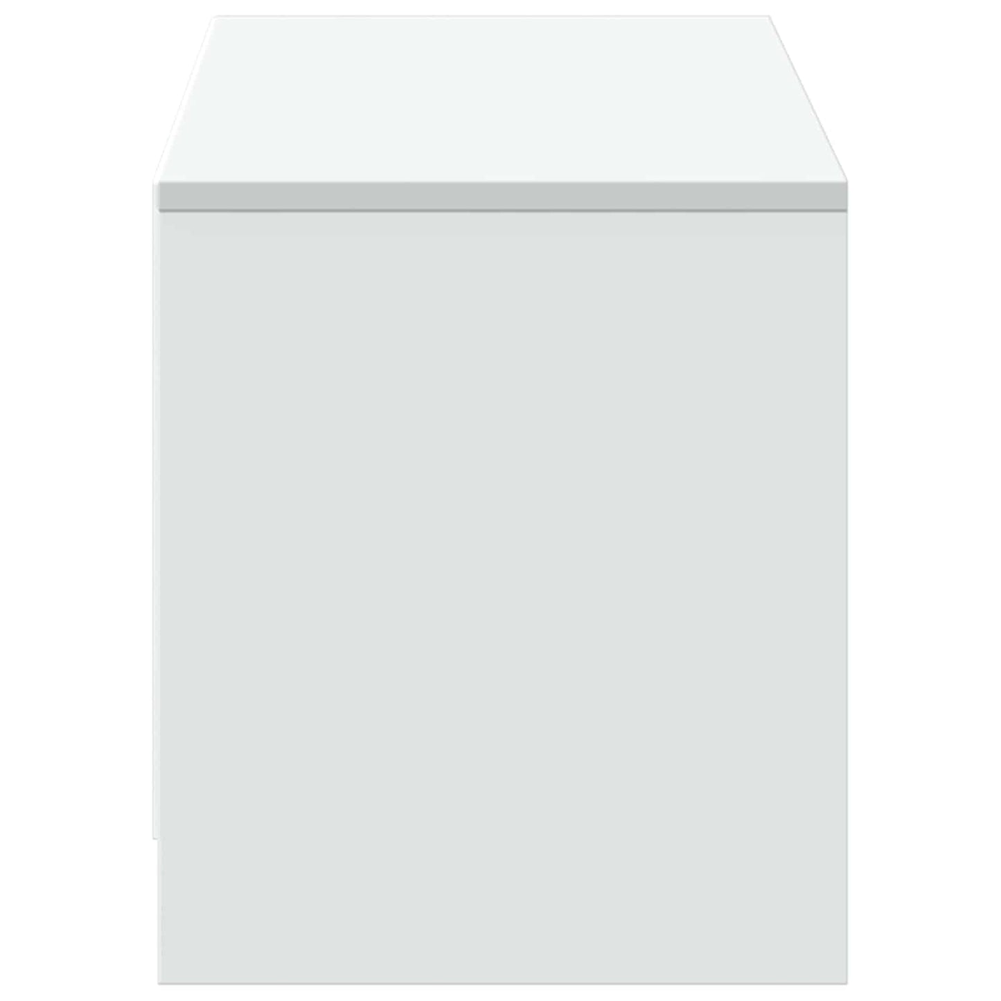vidaXL TV Cabinet with LED White 140 x 34 x 40 cm Engineered Wood