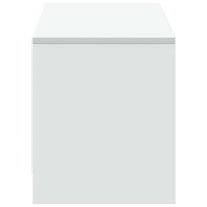 vidaXL TV Cabinet with LED White 140 x 34 x 40 cm Engineered Wood