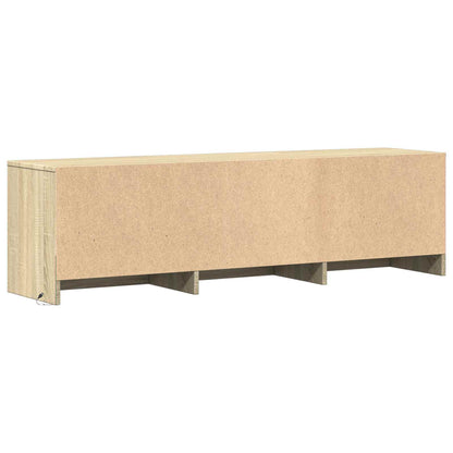 vidaXL TV Cabinet with LED 140 x 34 x 40 cm Sonoma Oak Engineered Wood