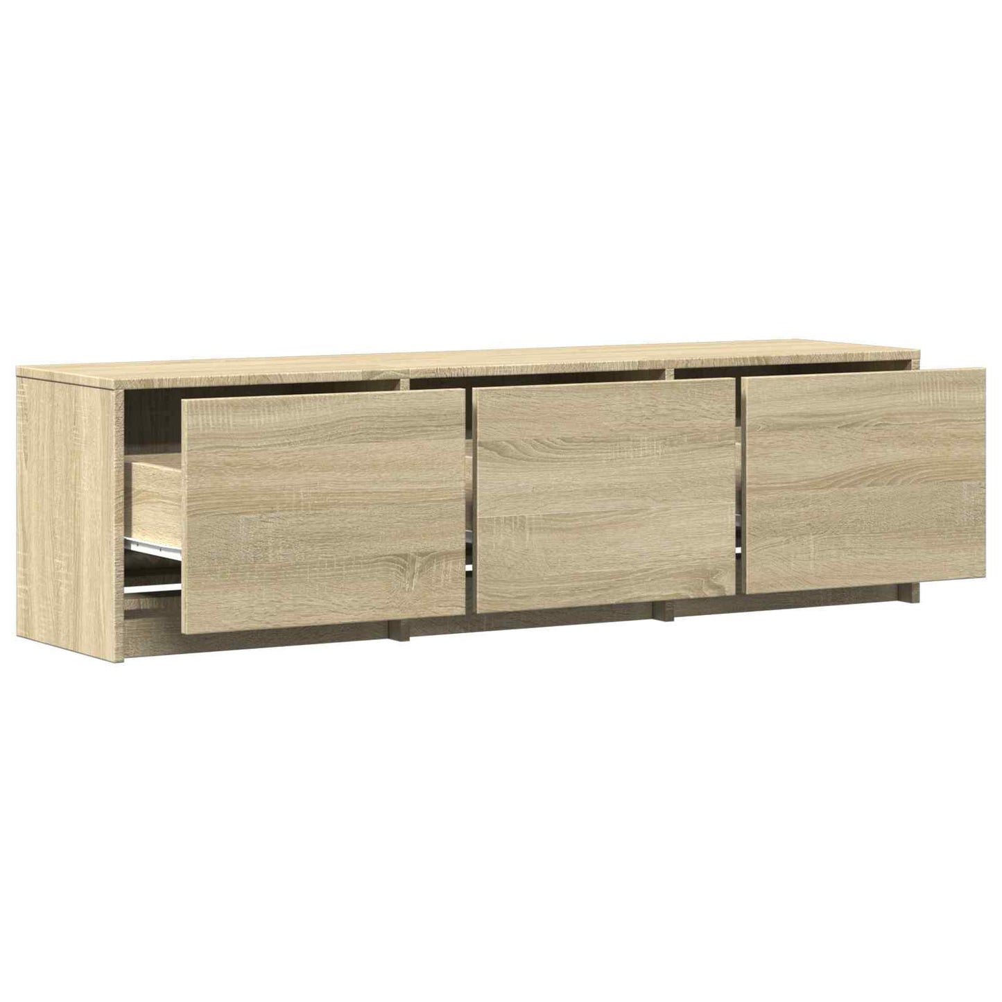 vidaXL TV Cabinet with LED 140 x 34 x 40 cm Sonoma Oak Engineered Wood