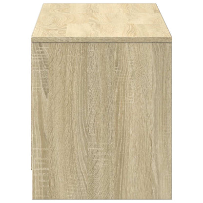 vidaXL TV Cabinet with LED 140 x 34 x 40 cm Sonoma Oak Engineered Wood