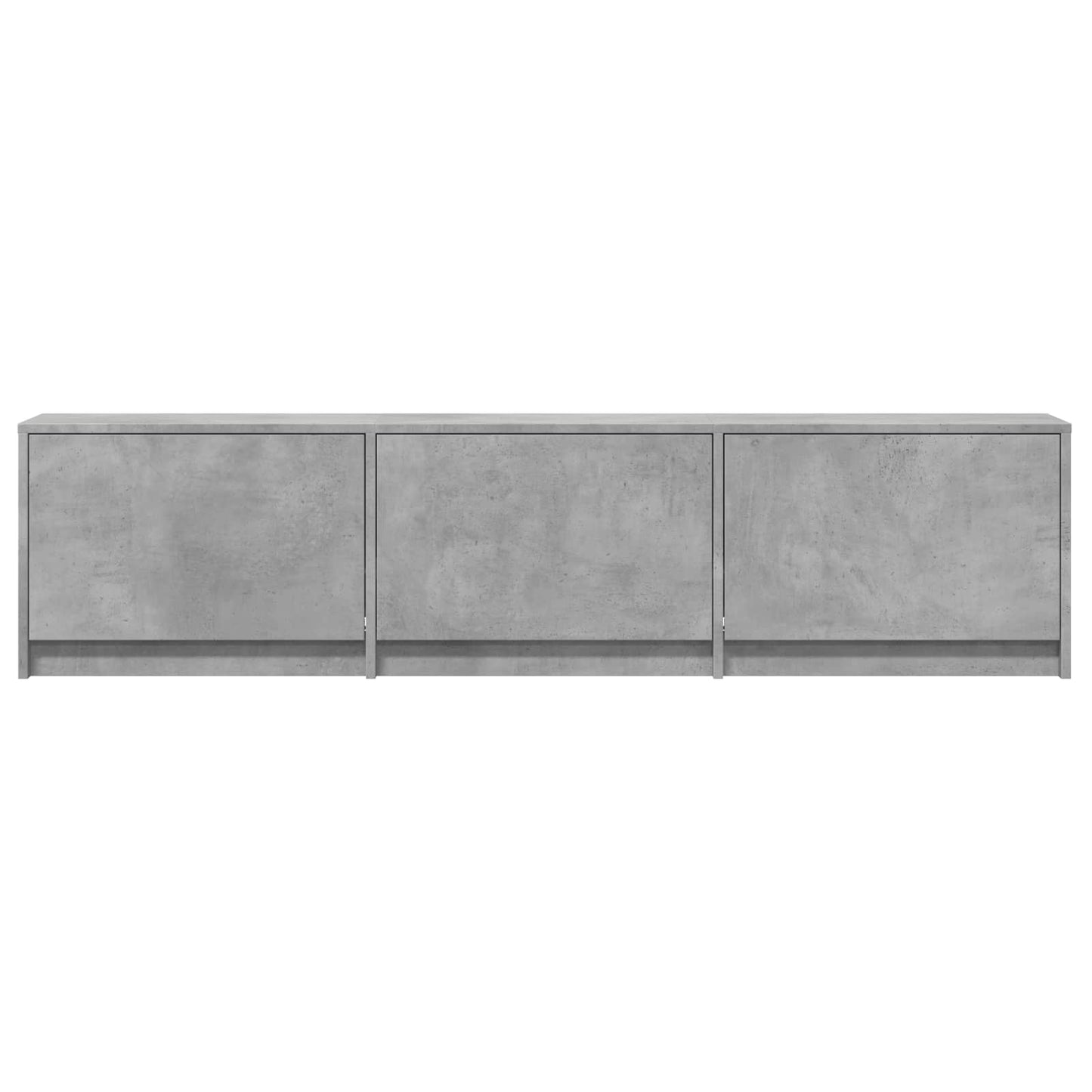 vidaXL TV Cabinet with LED 165x34x40 cm Concrete Grey Engineered Wood
