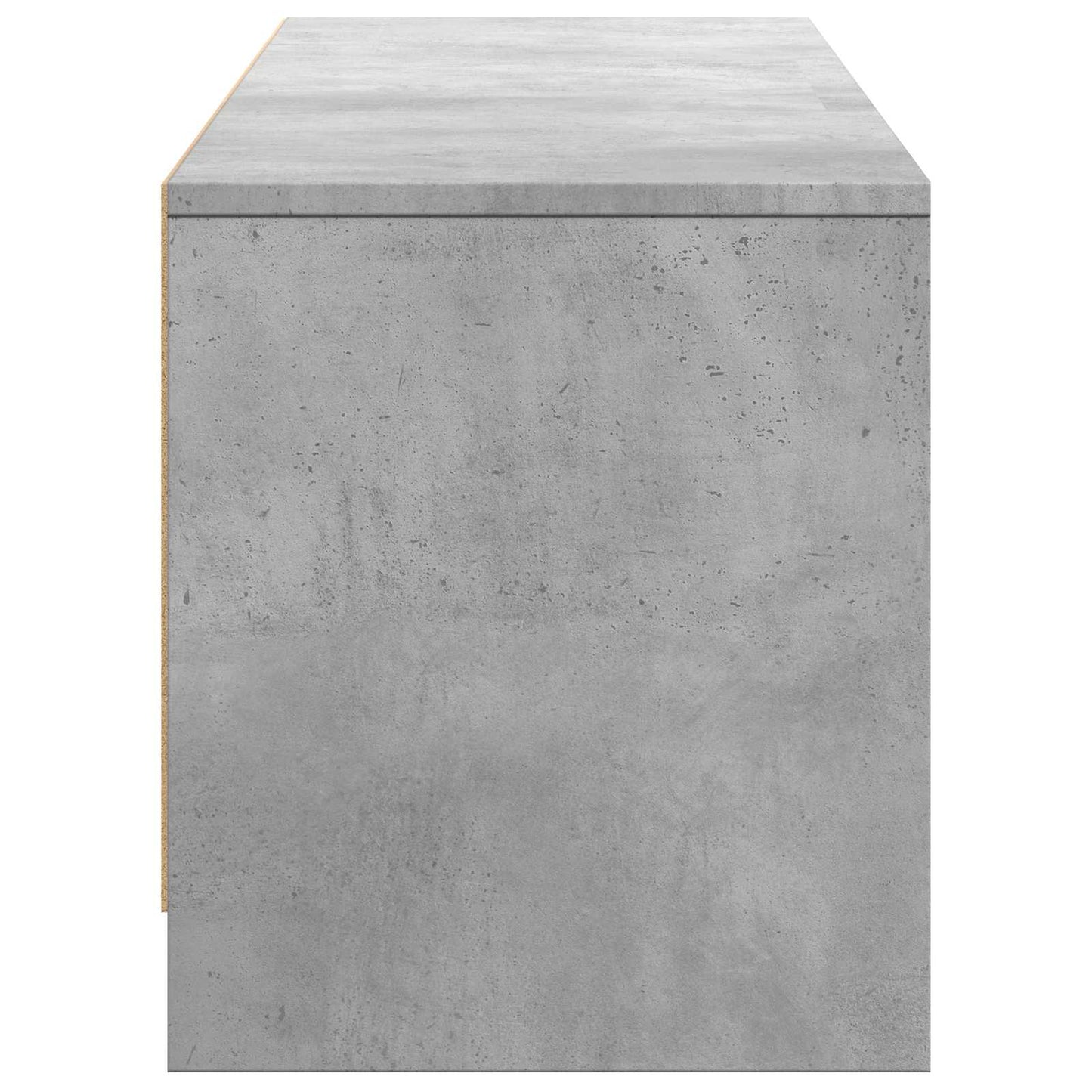 vidaXL TV Cabinet with LED 165x34x40 cm Concrete Grey Engineered Wood