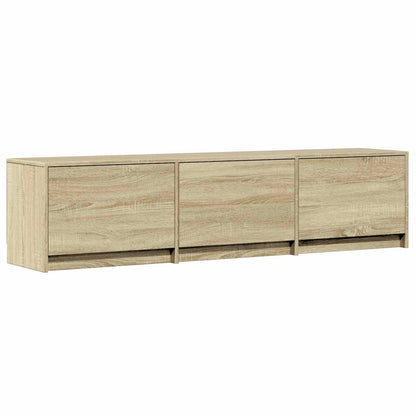 vidaXL TV Cabinet with LED 165 x 34 x 40 cm Sonoma Oak Engineered Wood
