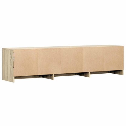 vidaXL TV Cabinet with LED Sonoma Oak 165 x 34 x 40 cm Engineered Wood