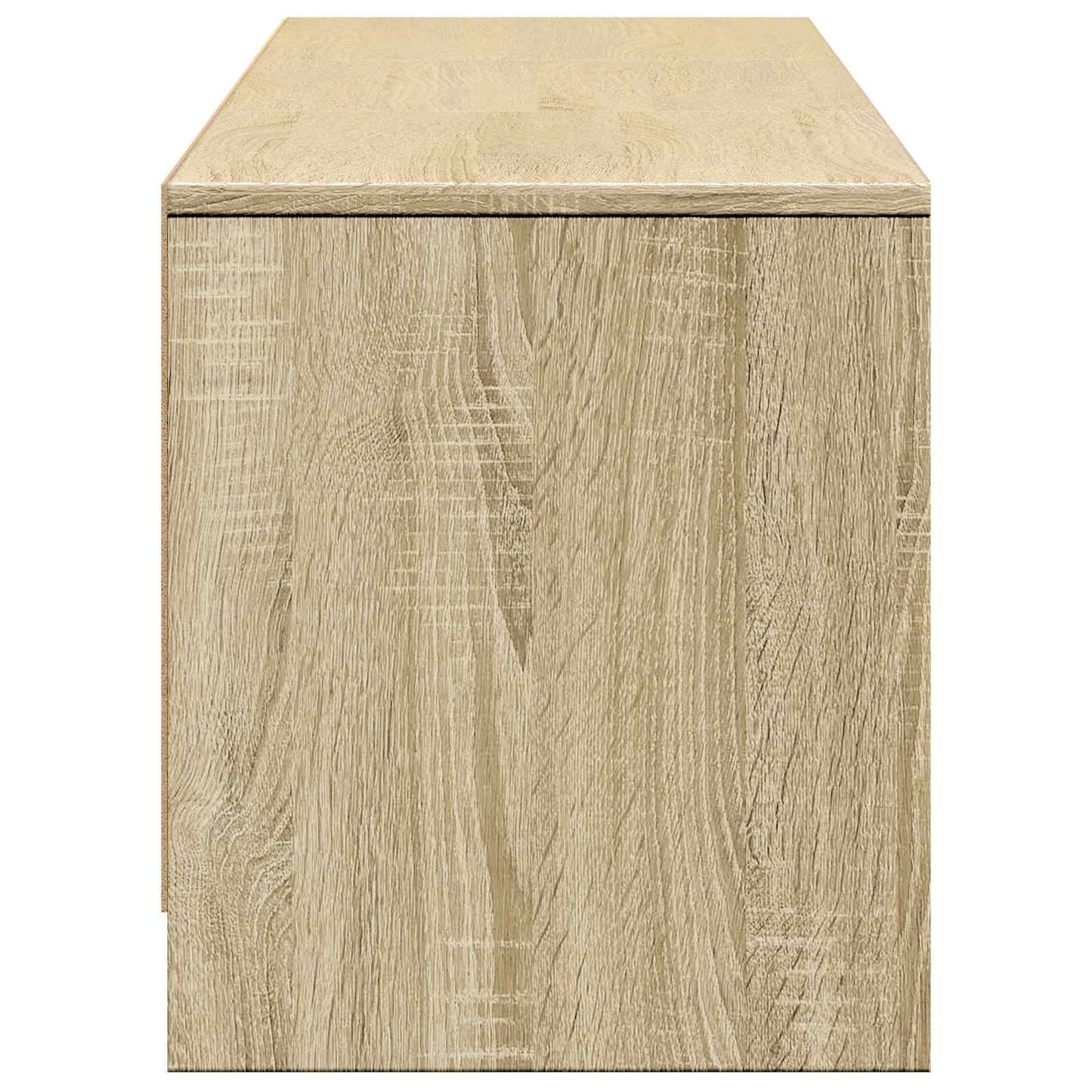 vidaXL TV Cabinet with LED Sonoma Oak 165 x 34 x 40 cm Engineered Wood