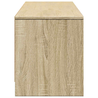 vidaXL TV Cabinet with LED Sonoma Oak 165 x 34 x 40 cm Engineered Wood