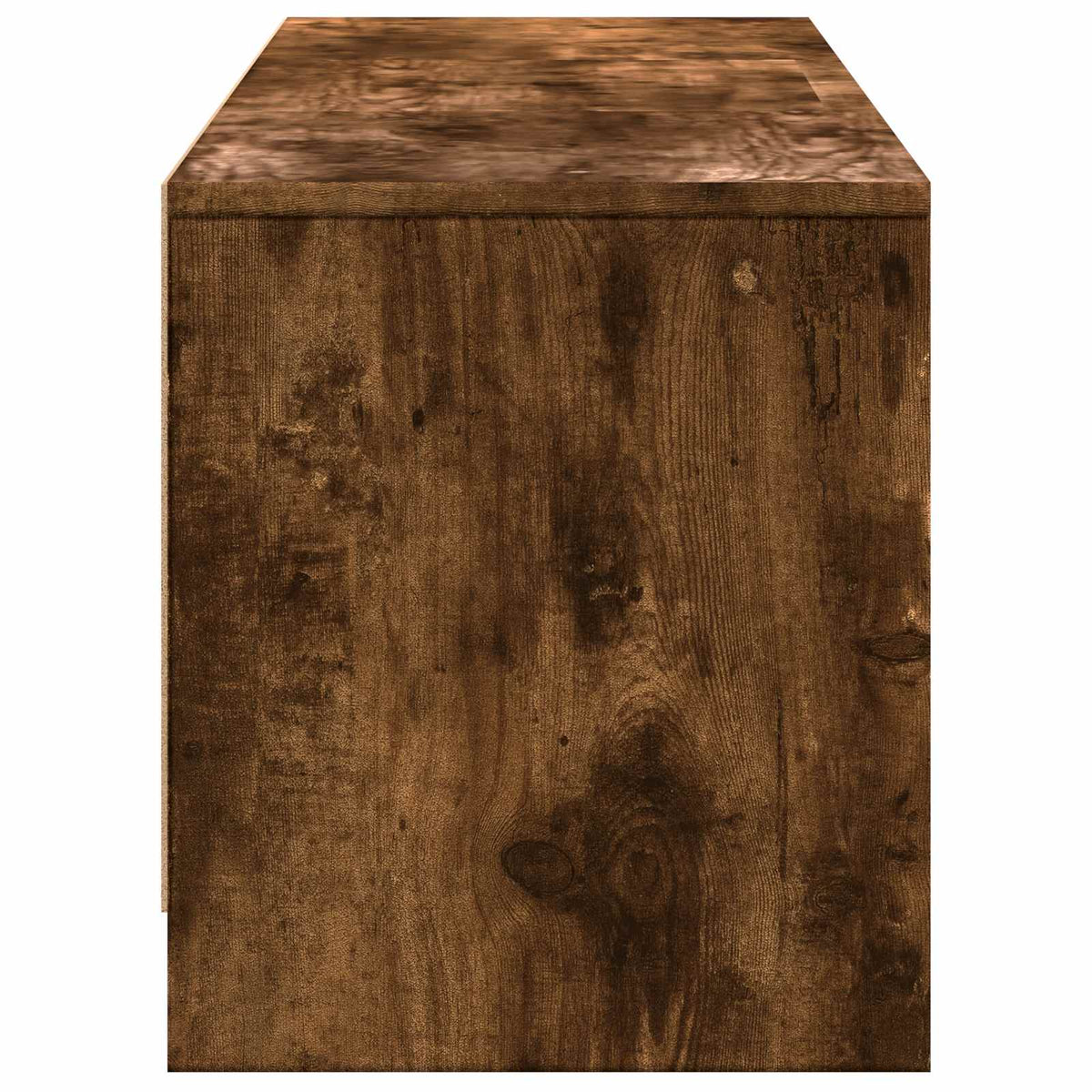 vidaXL TV Cabinet with LED 165 x 34 x 40 cm Smoked Oak Engineered Wood