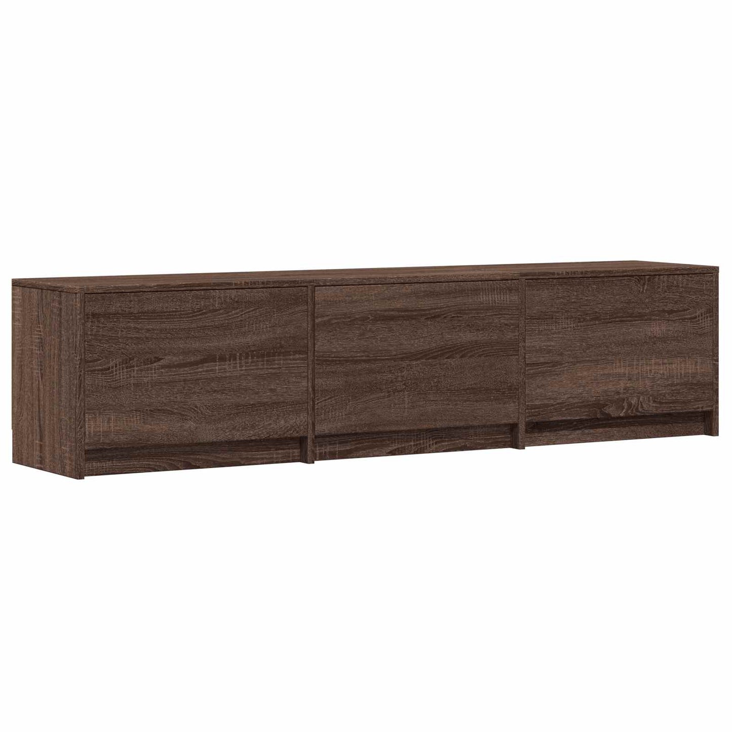 vidaXL TV Cabinet with LED Brown Oak 165 x 34 x 40 cm Engineered Wood