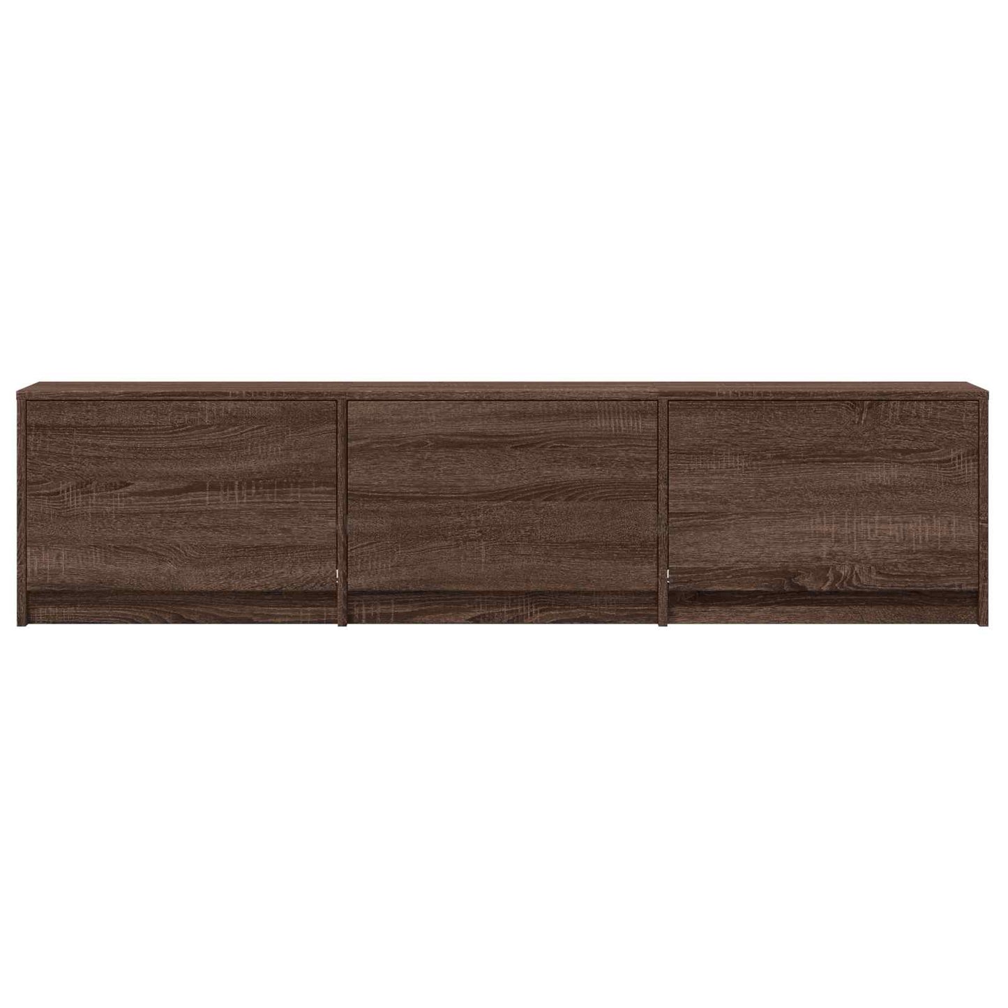 vidaXL TV Cabinet with LED Brown Oak 165 x 34 x 40 cm Engineered Wood
