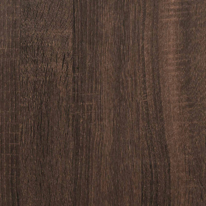 vidaXL TV Cabinet with LED Brown Oak 165 x 34 x 40 cm Engineered Wood