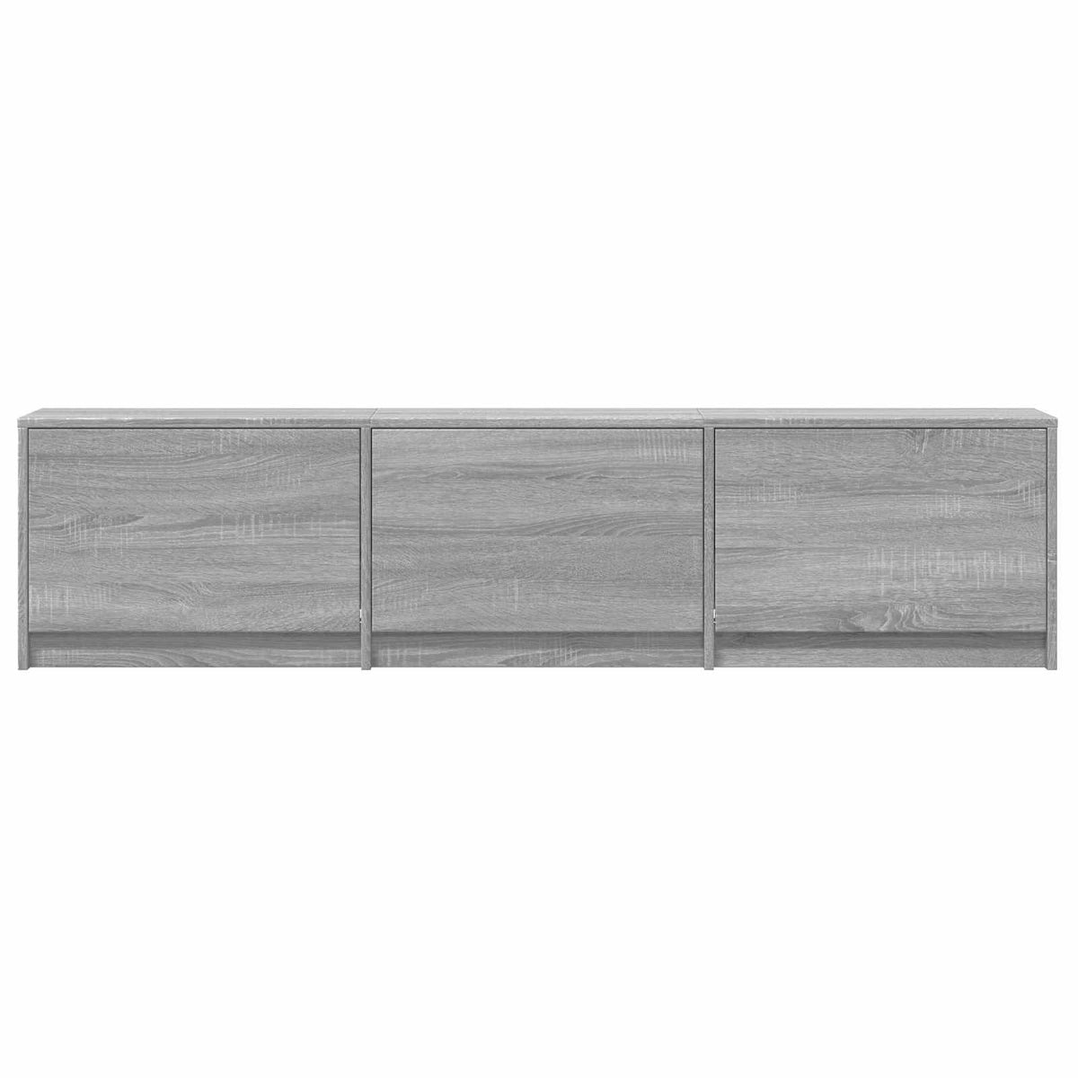 vidaXL TV Cabinet with LED 165x34x40 cm Grey Sonoma Engineered Wood