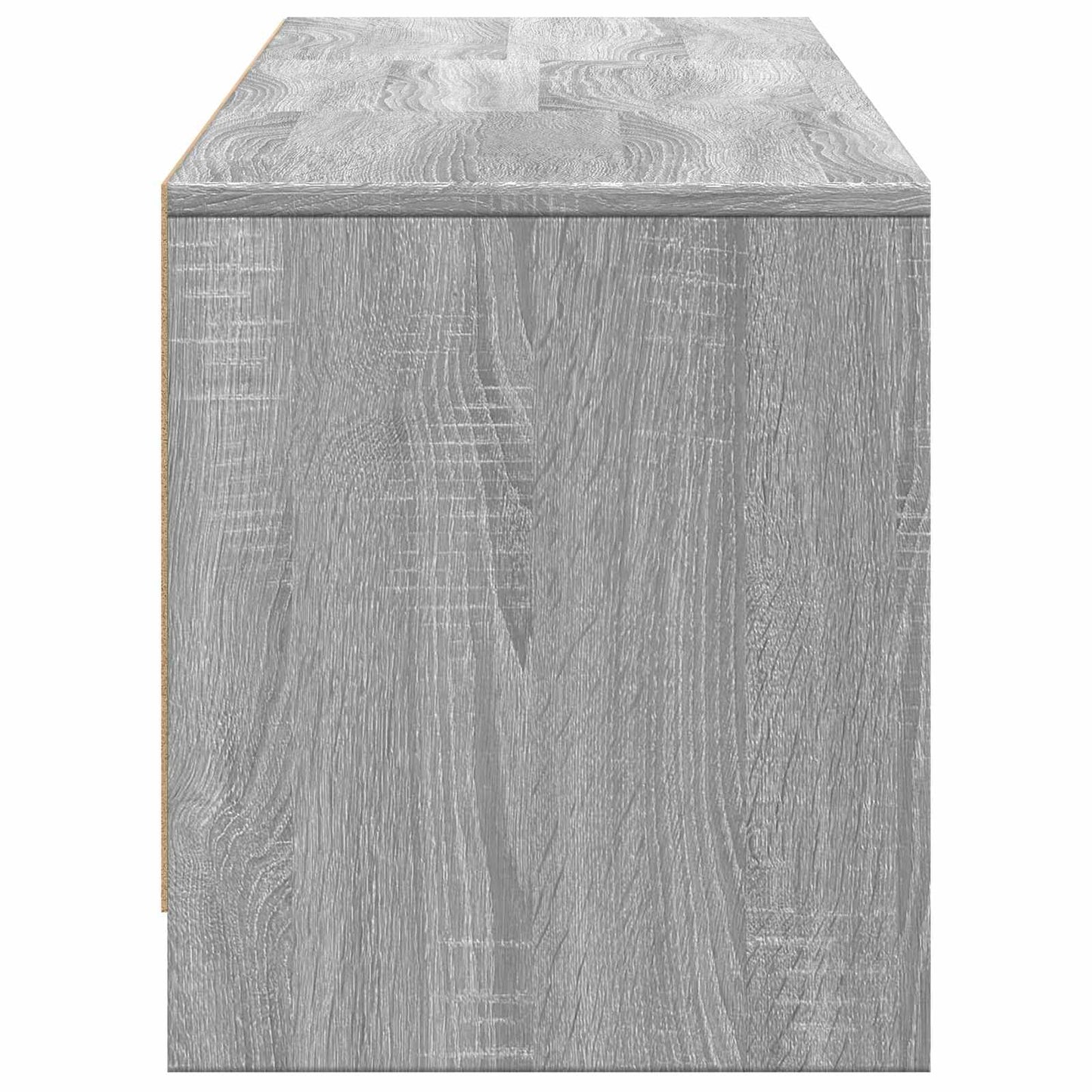 vidaXL TV Cabinet with LED 165x34x40 cm Grey Sonoma Engineered Wood