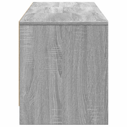 vidaXL TV Cabinet with LED 165x34x40 cm Grey Sonoma Engineered Wood