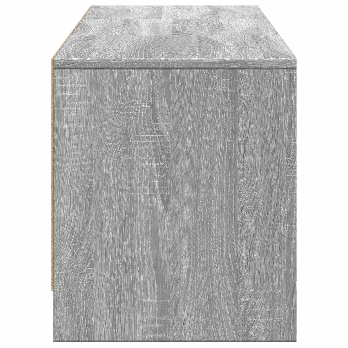 vidaXL TV Cabinet with LED 165x34x40 cm Grey Sonoma Engineered Wood